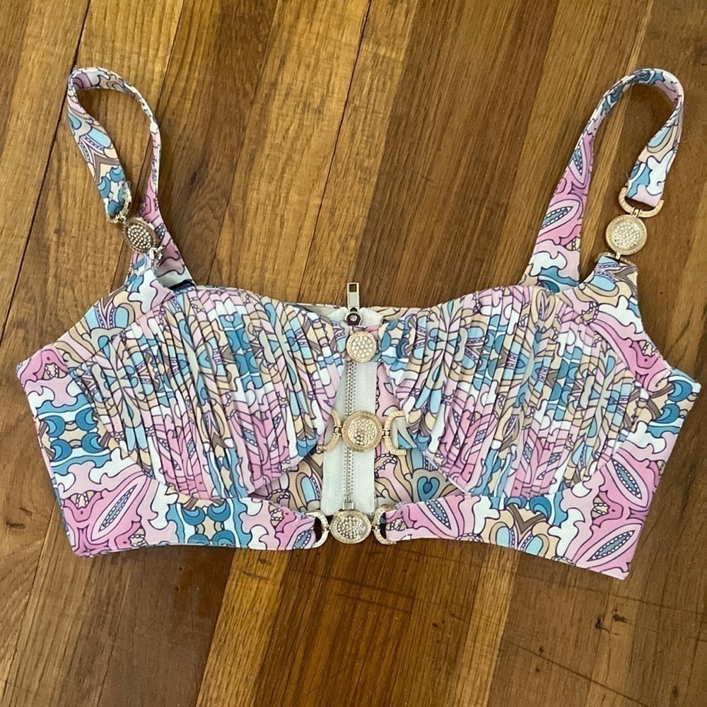 𝅺MISGUIDED Embellished Paisley Bralette